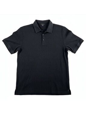 Nat Nast Gray Polo Shirt Short Sleeve Classic Fit Textured Size L